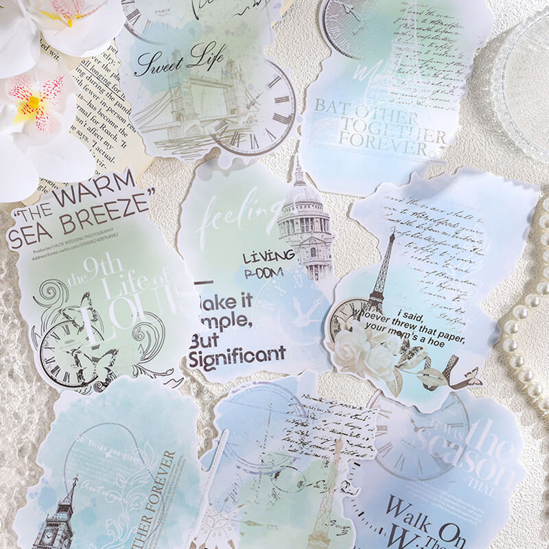 Smudged Watercolor Stickers | 8 PCS