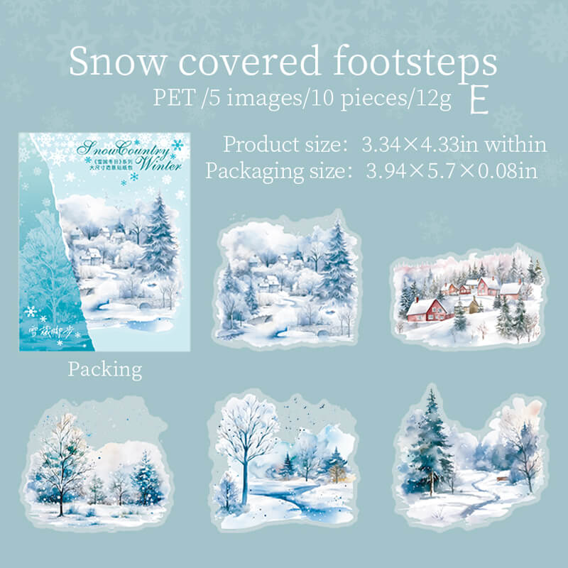 Snow Country Stickers | 10 PCS