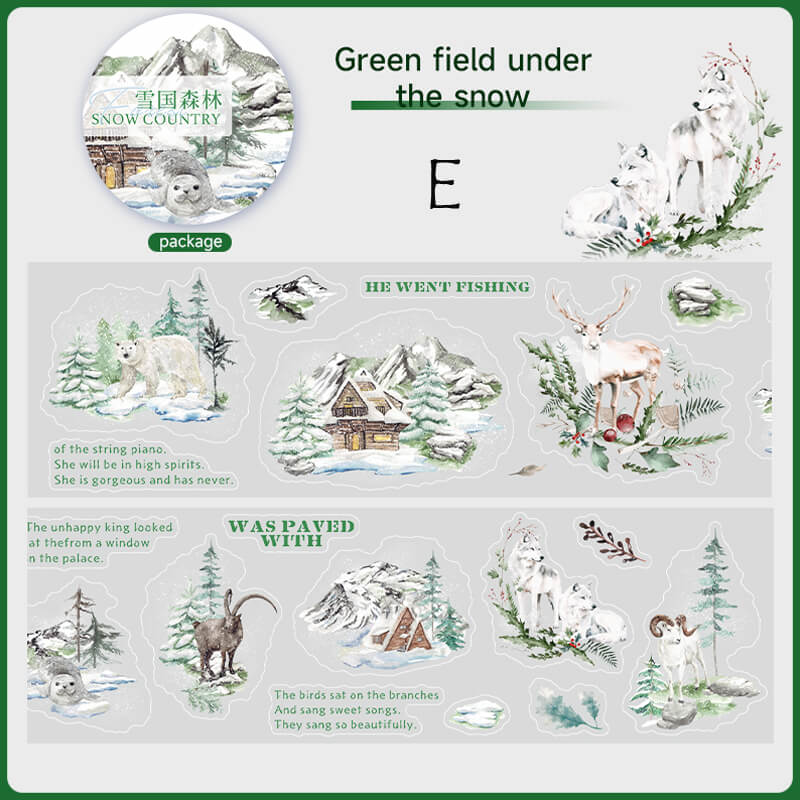 Snow Forest PET Tape | 1 Loop