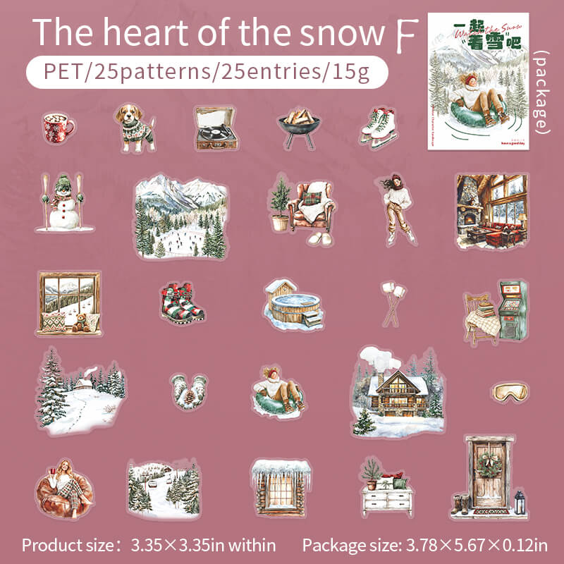 Snow Scenery Stickers | 25 PCS