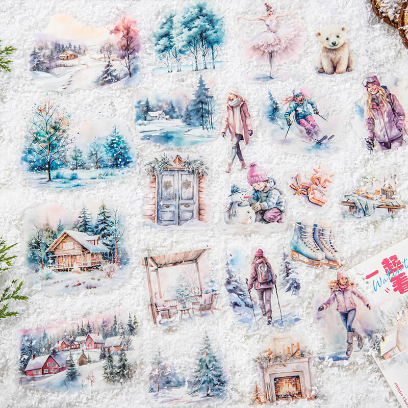 Snow Scenery Stickers | 25 PCS