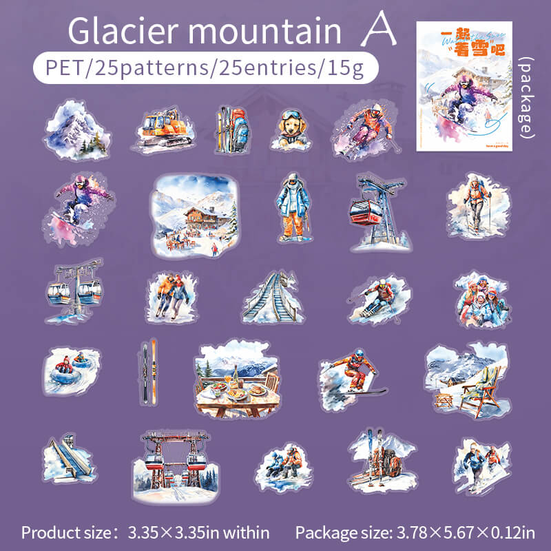 Snow Scenery Stickers | 25 PCS