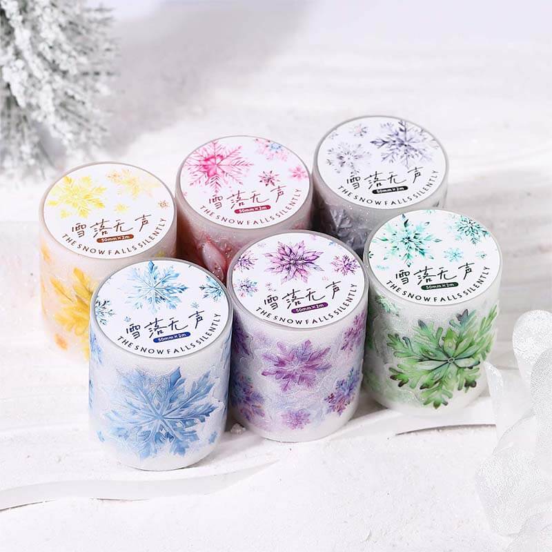 Snowflakes PET Tape | 1 Roll