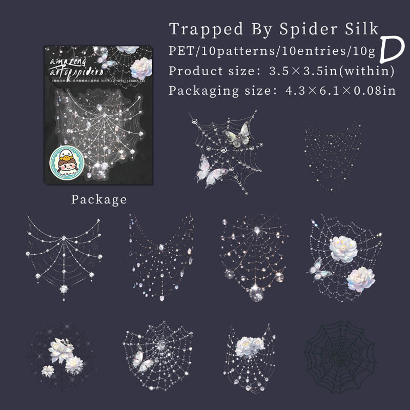 Spider Web Stickers | 10 PCS