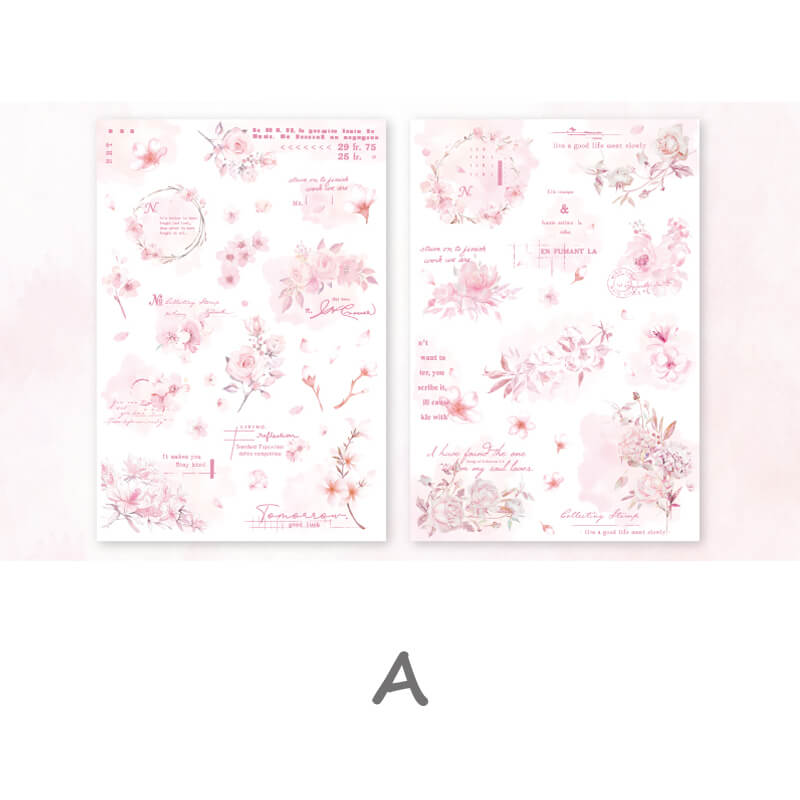 Spring Flowers Transfer Stickers | 2 Sheets