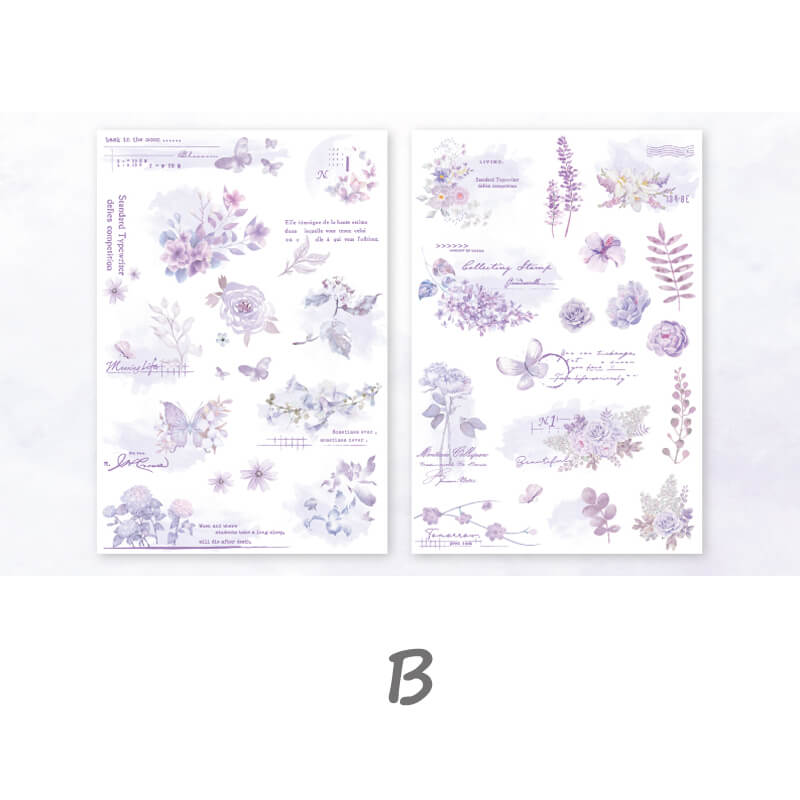 Spring Flowers Transfer Stickers | 2 Sheets