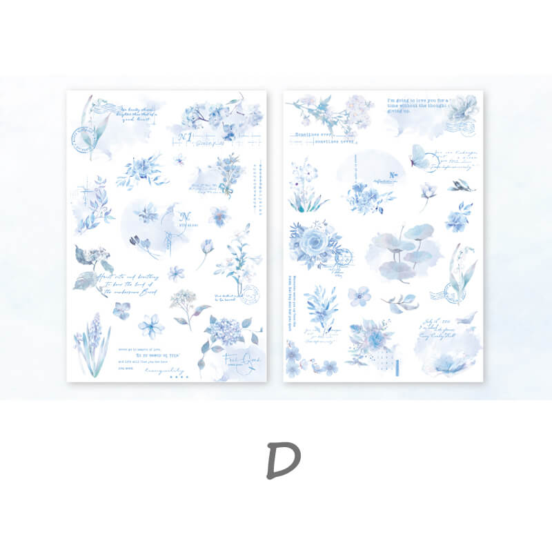 Spring Flowers Transfer Stickers | 2 Sheets