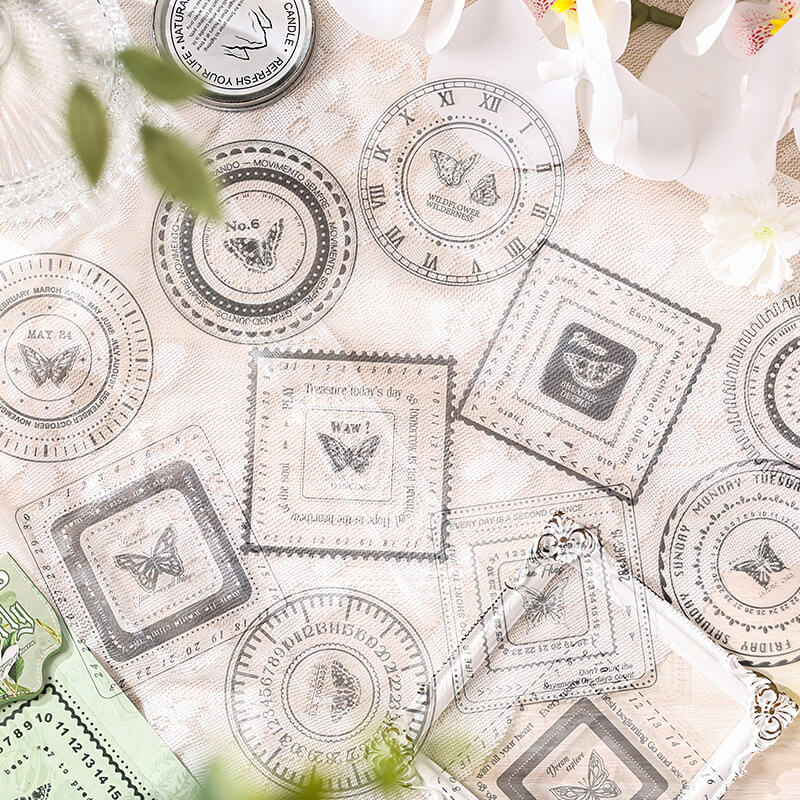 Square and Circle Stickers | 12 PCS