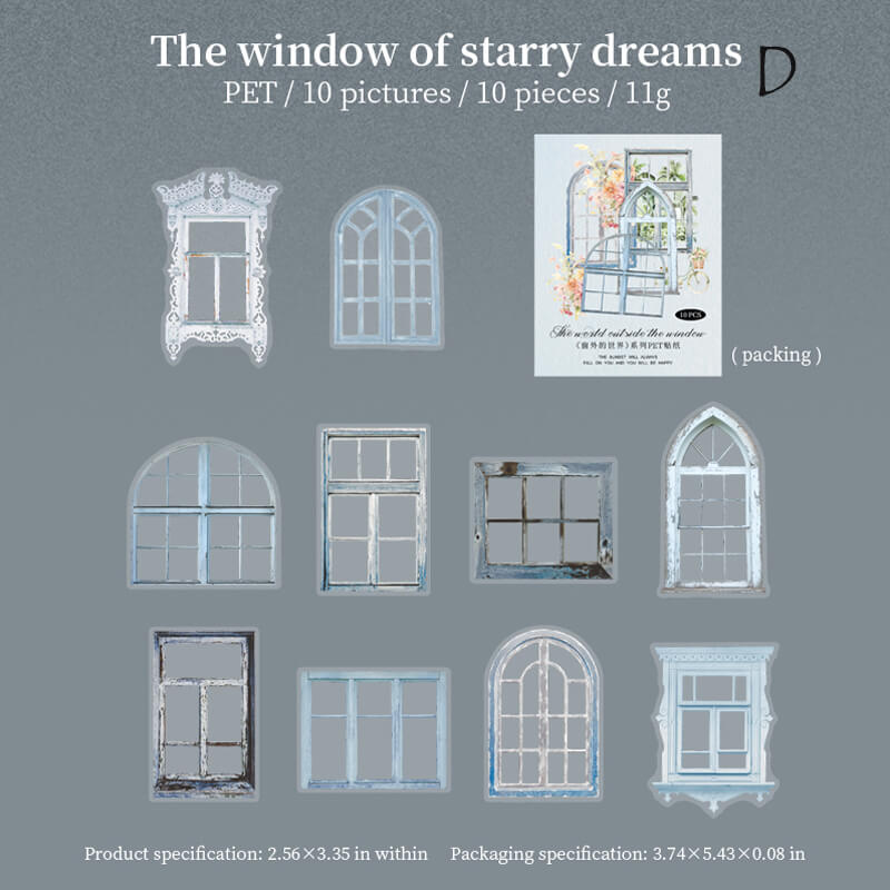 Star Dream Window Stickers | 10 PCS