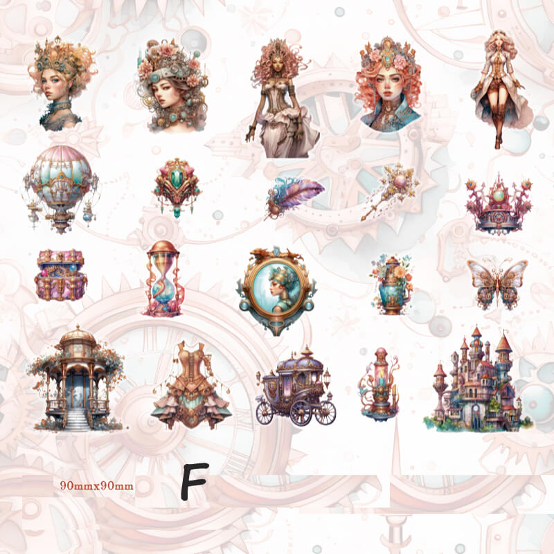 Steam Kingdom Stickers | 20 PCS