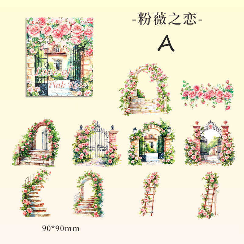 Summer Garden Stickers | 10 PCS