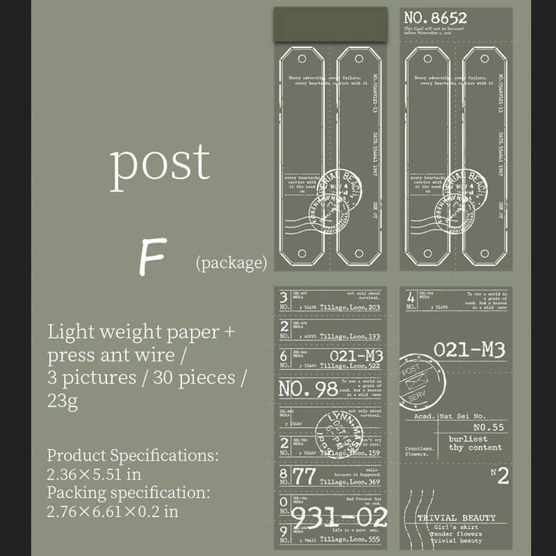 Tearable Labels | 30 PCS