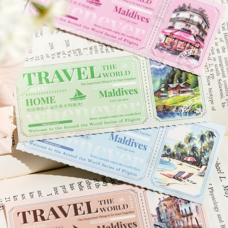 Travel Around the World Sticker | 20 PCS