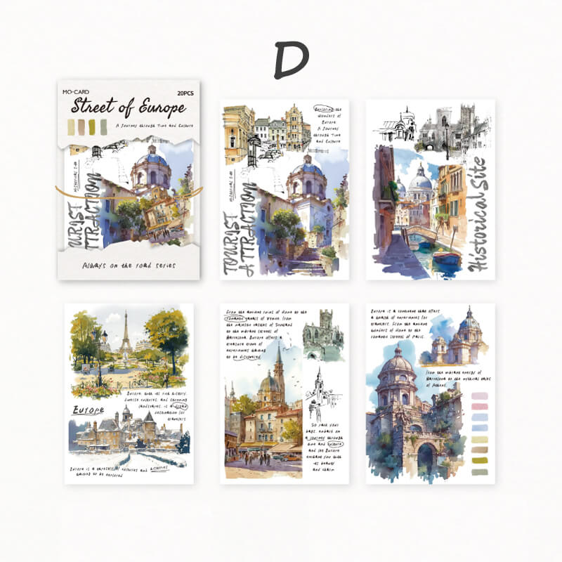 Travel Diary Journaling Paper | 20 PCS