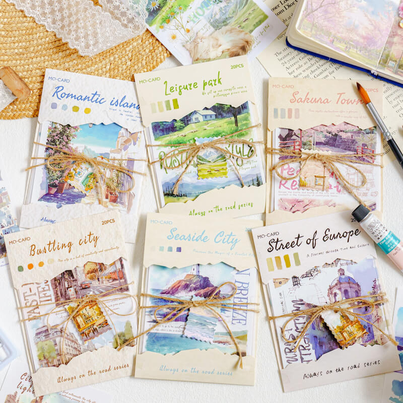 Travel Diary Journaling Paper | 20 PCS