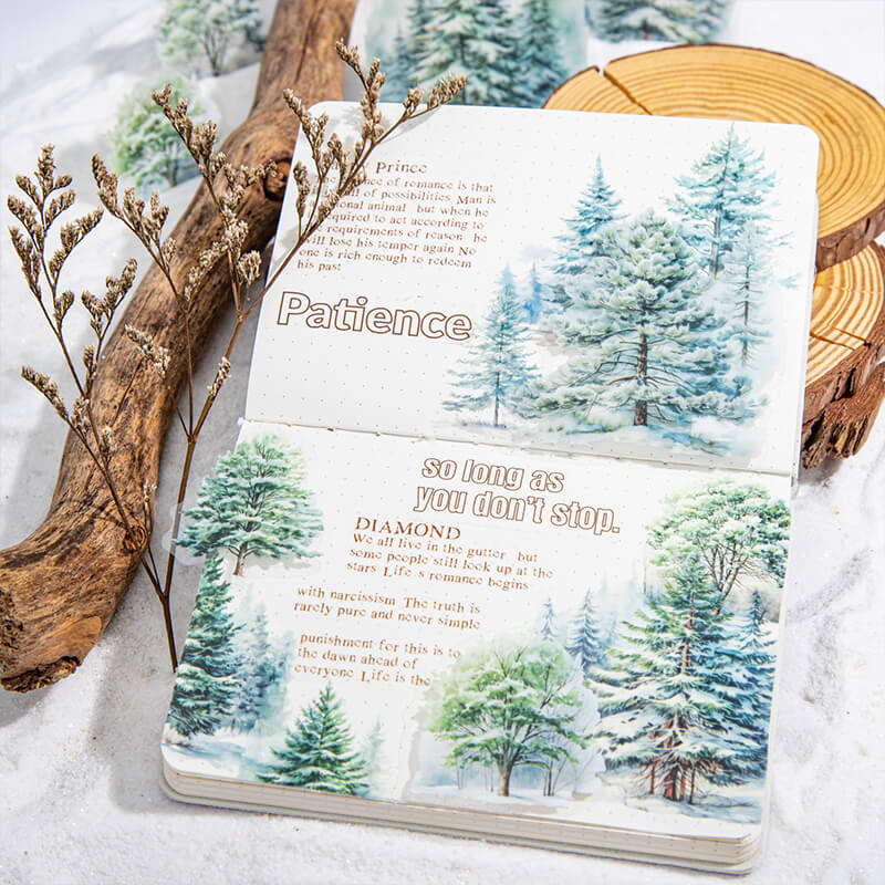 Tree In The Snow Stickers | 20 PCS