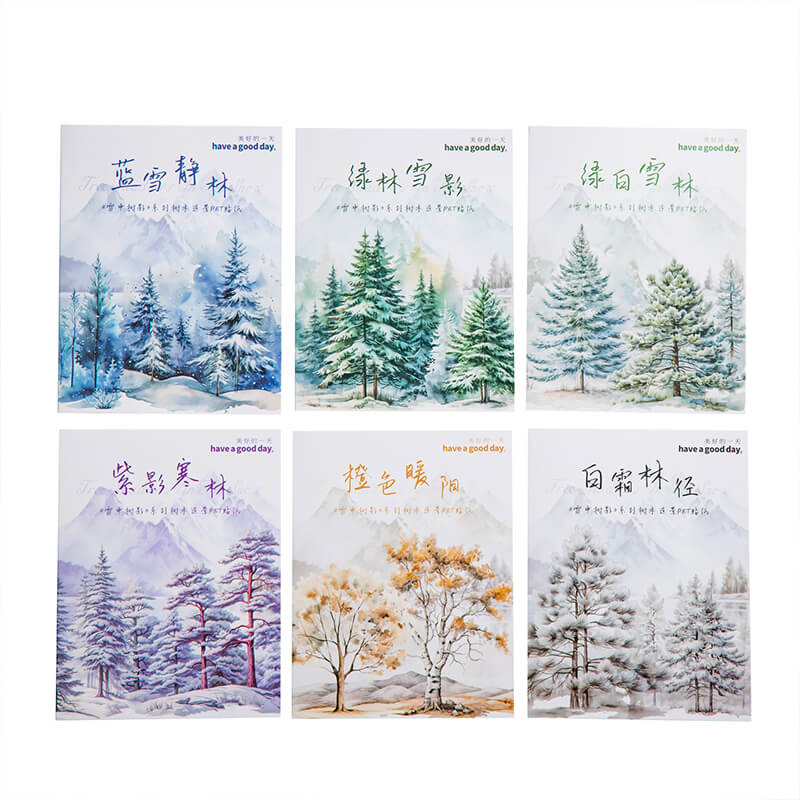 Tree In The Snow Stickers | 20 PCS