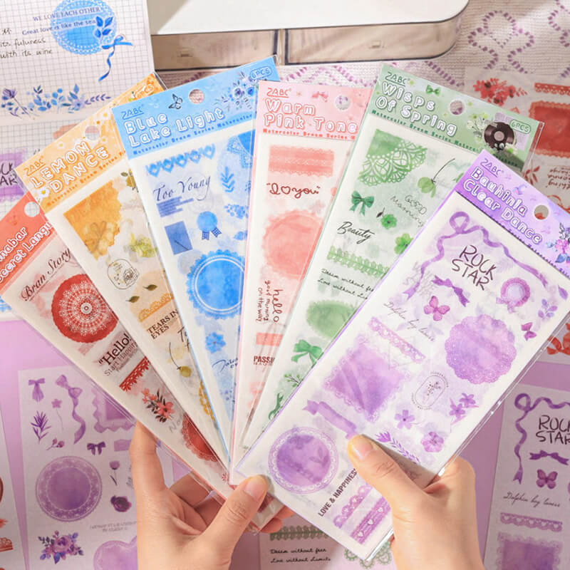 Watercolor Dream Stickers | 6 PCS