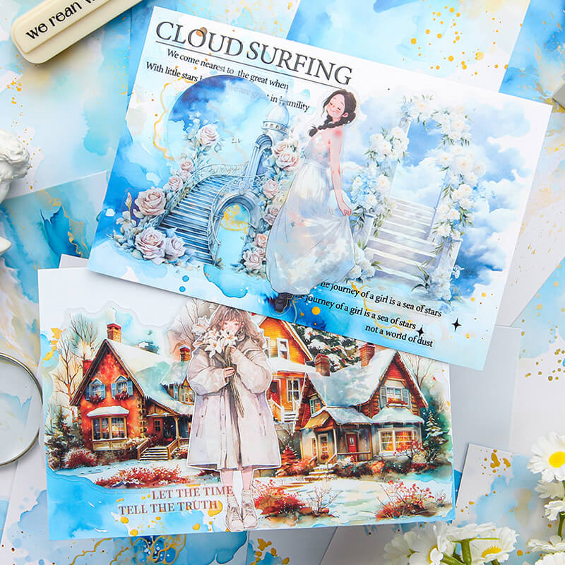 Watercolor Fantasy Scrapbooking Paper | 20 PCS