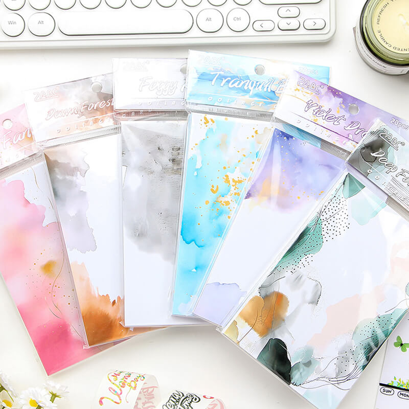 Watercolor Fantasy Scrapbooking Paper | 20 PCS