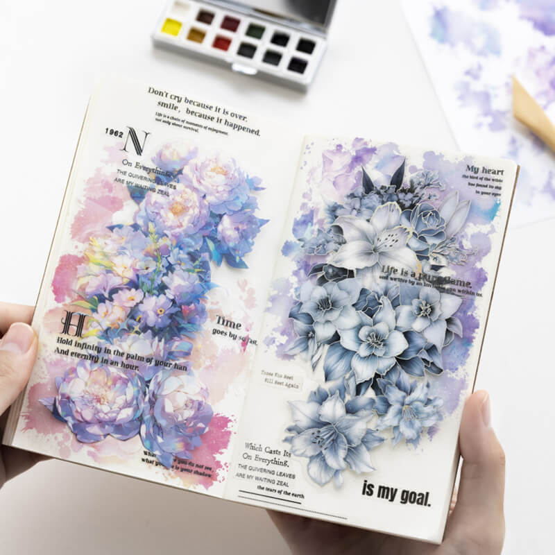 Watercolor Trace Transfer Stickers | 3 Sheets