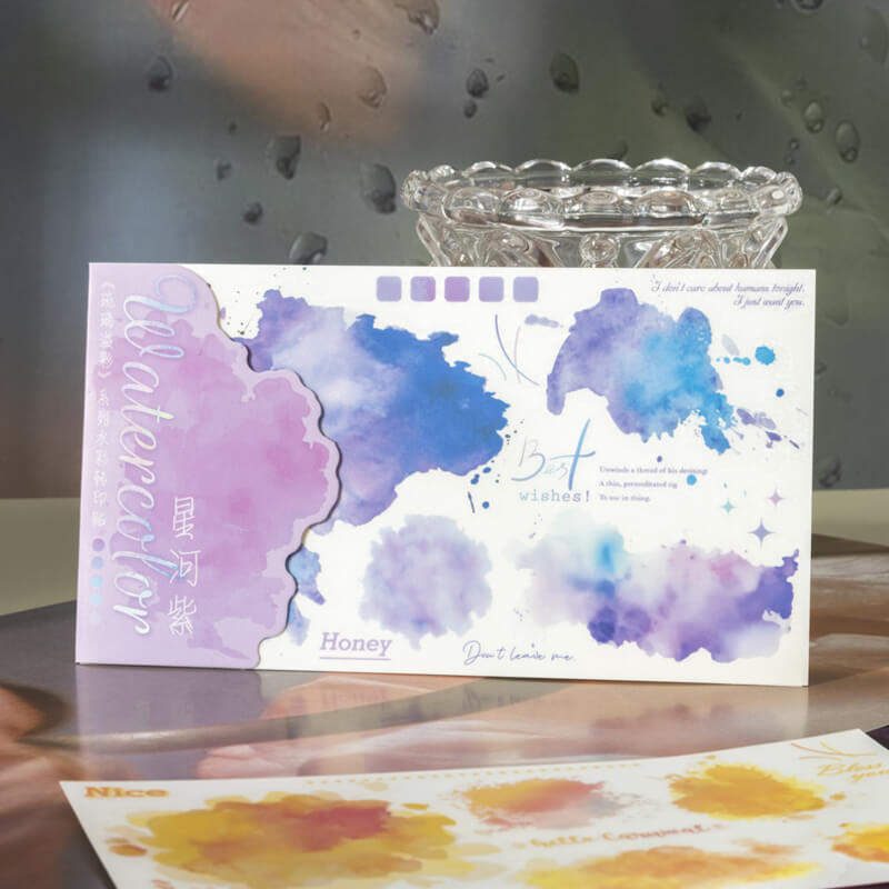 Watercolor Transfer Stickers | 2 PCS