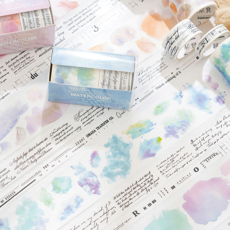 Watercolor Whisper Washi Tape | 3 Rolls