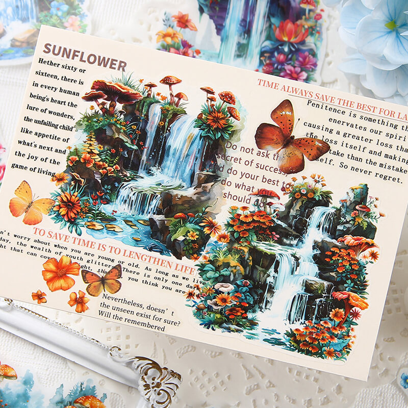 Waterfall Stickers | 10 PCS