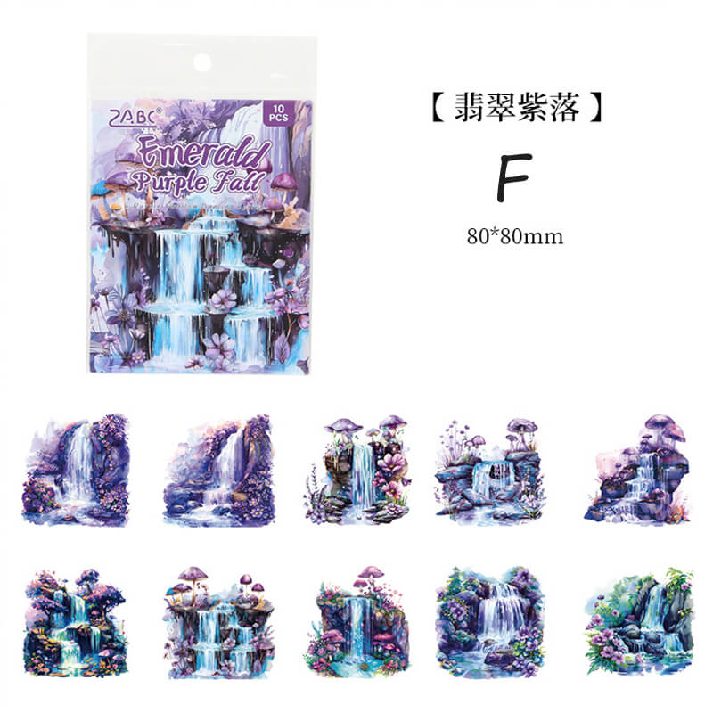 Waterfall Stickers | 10 PCS