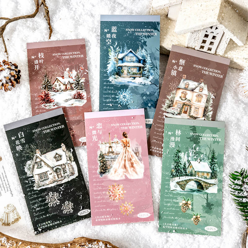 Winter Snow Sticker Books | 18 PCS