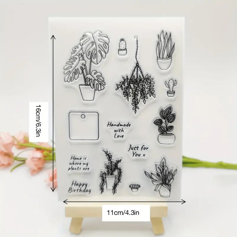 Potted Plants Clear Stamps