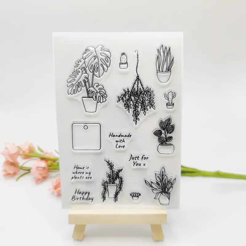 Potted Plants Clear Stamps